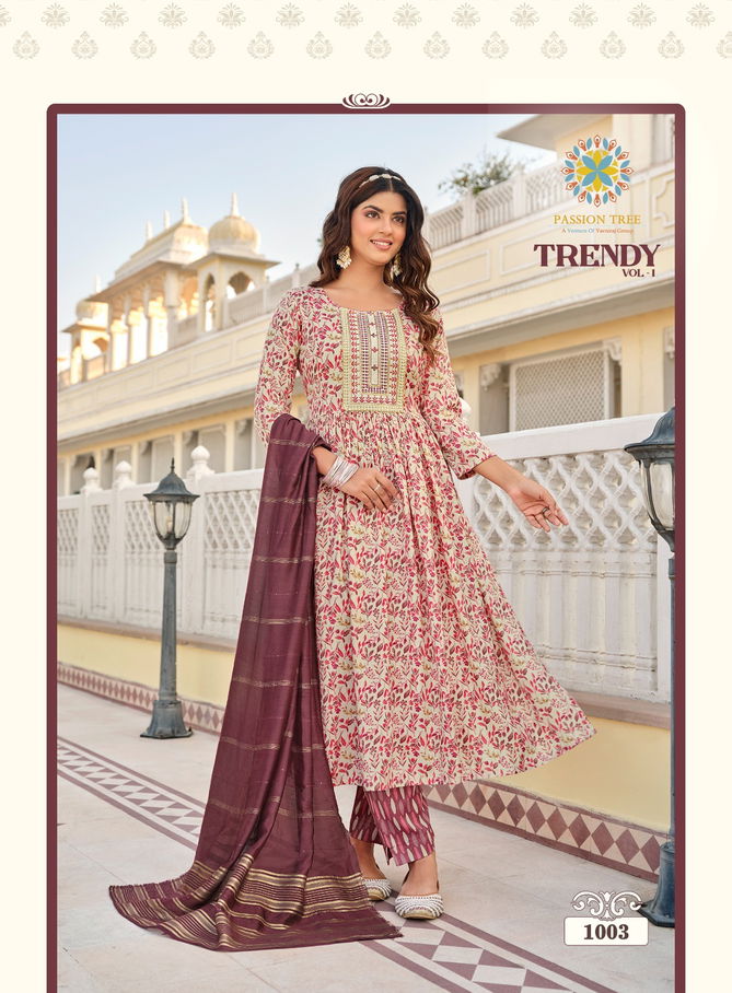 Trendy Vol 1 Passion Tree Naira Cut Kurti With Bottom Catalog